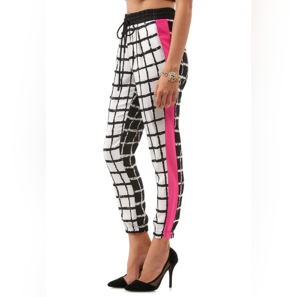 Mustard Seed Windowpane Checked Joggers - Picture 8 of 8